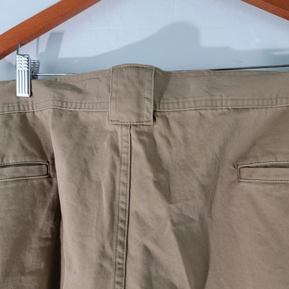 NWT ROUNDTREE & YORKE Men's Plus Size Khaki Cargo Short Ss 52W Beige Cotton - Picture 5 of 10